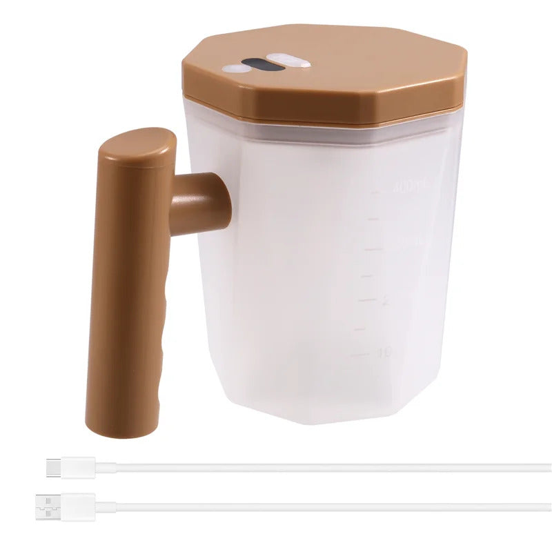 Efficient-Office & Home Essential: Digital Rechargeable Self-Stirring Coffee Mug, Automatic Drink Mixer