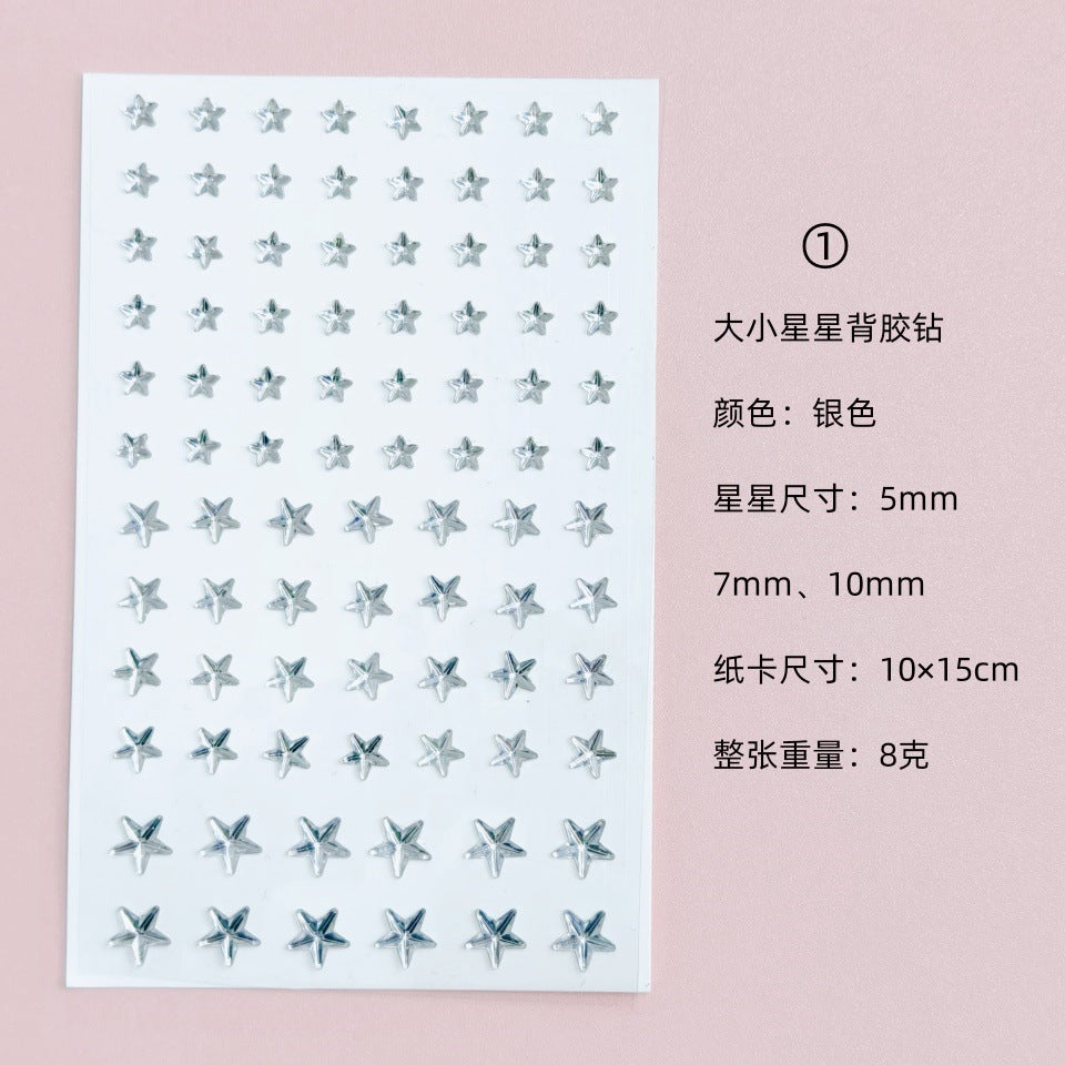 Glitter Gradient Butterfly Wing Tattoo Eye Corner Face Stickers Children's Eye Makeup DIY Stickers Fish Scale Performance Catwalk