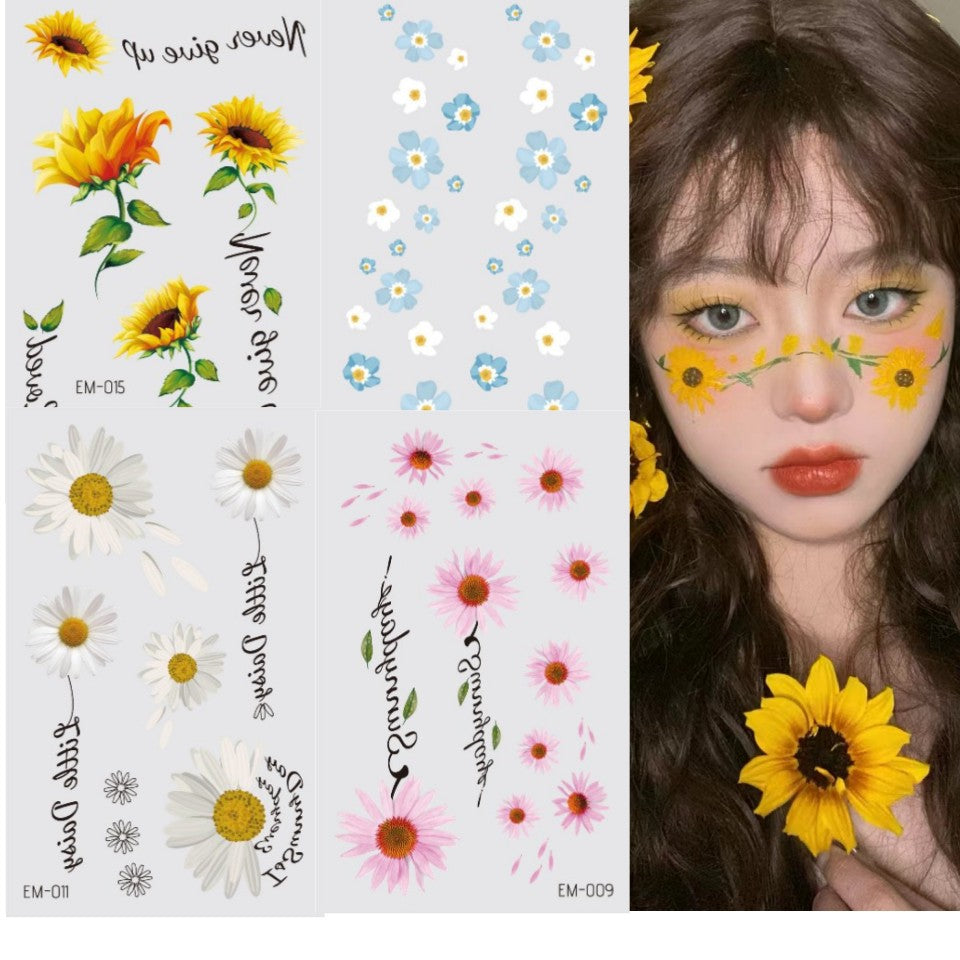 Glitter Gradient Butterfly Wing Tattoo Eye Corner Face Stickers Children's Eye Makeup DIY Stickers Fish Scale Performance Catwalk