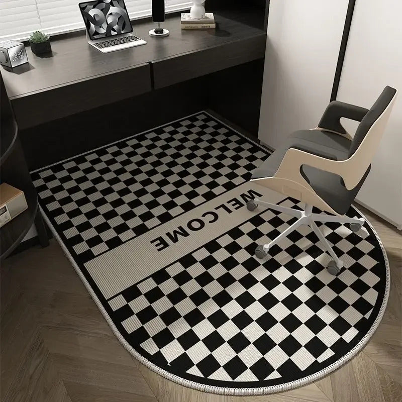 Luxury Computer Chair Mat Study Tables Floor Carpet Non-slip Modern Rugs for Bedroom Home Decoration Hall Doorway Mats alfombras