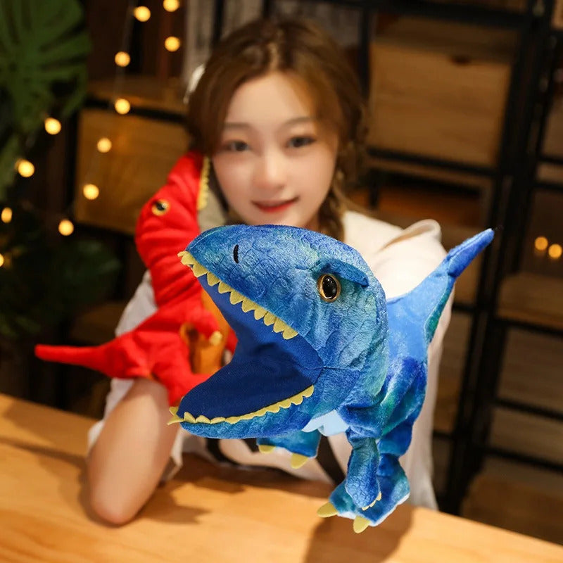 Stuffed Plush Dinosaur Toys Hand Finger Story Puppet Kawaii Dolls Educational Baby Toys Tyrannosaurus Rex Children Gift