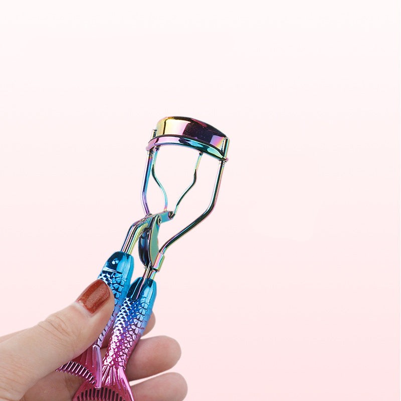 Mermaid Tail Eyelash Curler Portable Natural Curling Non-Pinch Beginner Eyelash Curler Beauty Tool Wholesale