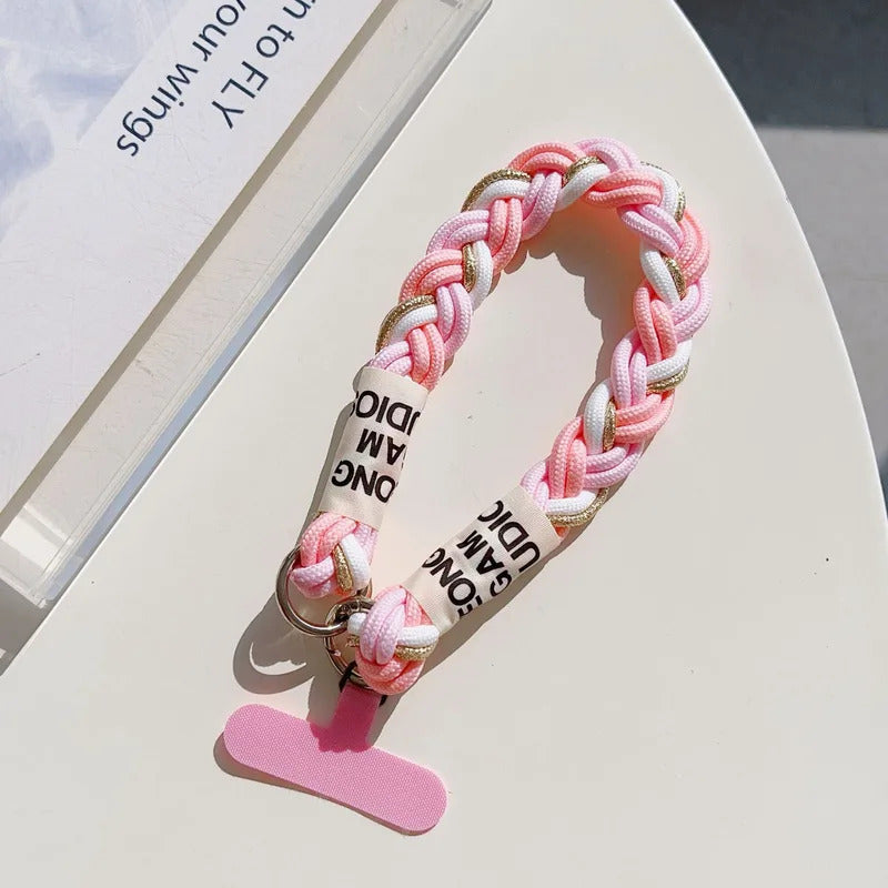 Suitable For Mobile Phone Lanyard Short Wrist Portable Bold Men And Women Outdoor Mountaineering Chain Key Chain Bag Chain