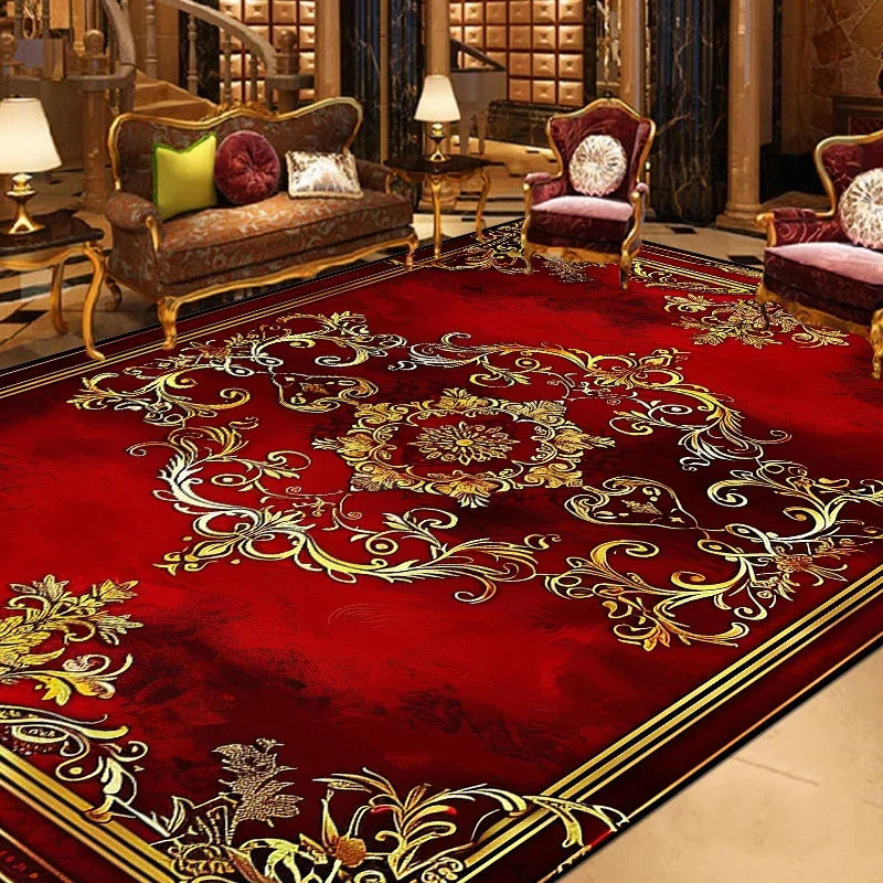 Gorgeous Retro European Carpet Living Room Large Area Decoration Sofa Area Rugs for Bedroom Cloakroom Non-slip Floor Mats Ковер
