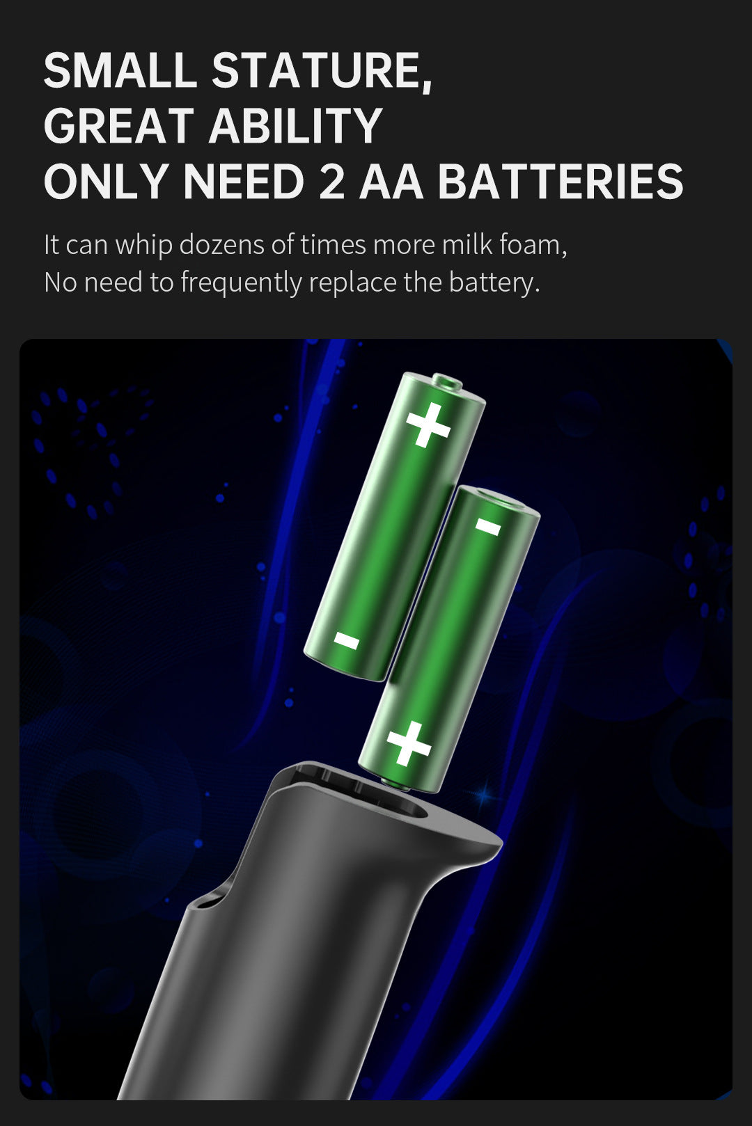 Amazon Electric Milk Beater New Stainless Steel Coffee Cream Electric Milk Beater Egg Beater Portable Blender