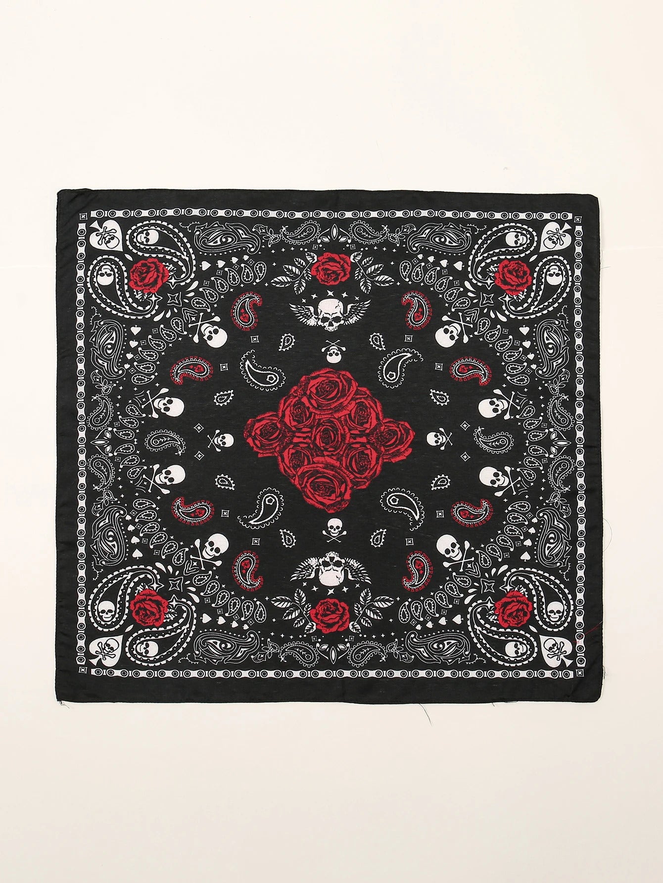 54cm*54cm Fashion Cotton Hip Hop Head Scarf Paisley Square Scarves Headwear Bandanna Hair Band Neck Wrist Wrap Band Accessories