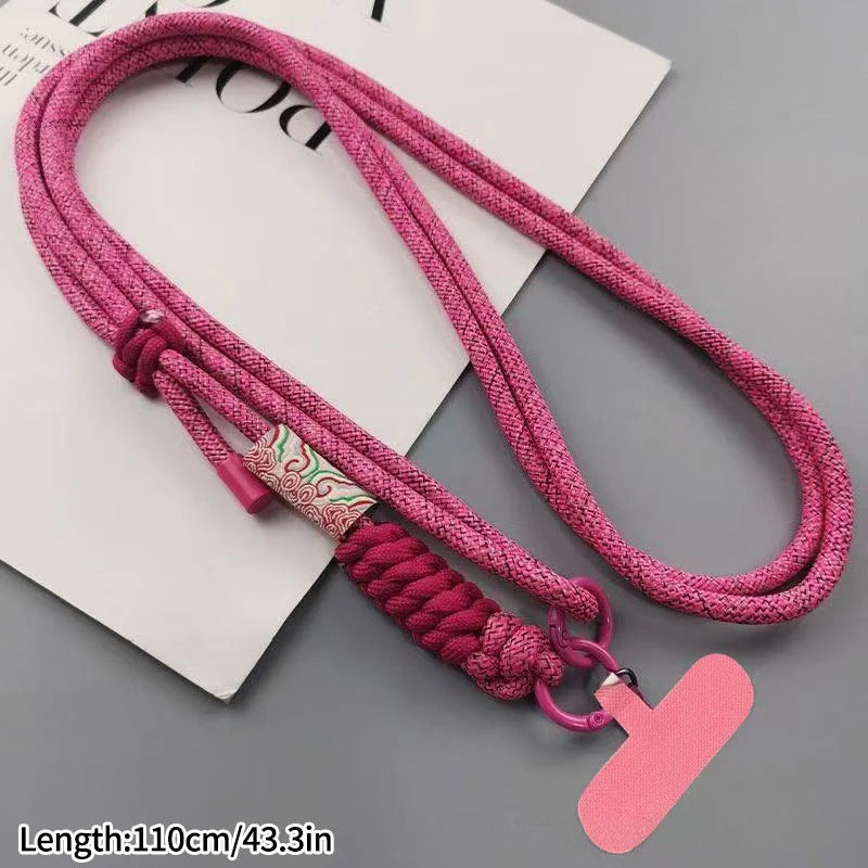 Adjustable Mobile Phone Lanyard Women Universal Phone Case Lanyard with Long Shoulder Strap Anti-lost Cell Phone Chain