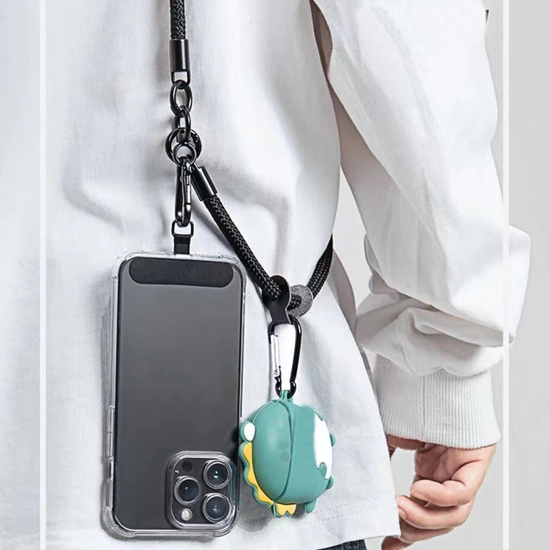 Creative Cartoon Doll Adjustable Diagonal Long Rope Doll Pendant Mobile Phone Pendant Phone Charms Lanyard Phone Strap Chain