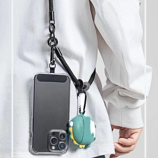 Creative Cartoon Doll Adjustable Diagonal Long Rope Doll Pendant Mobile Phone Pendant Phone Charms Lanyard Phone Strap Chain