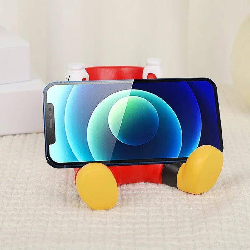 2025 New Disney Mickey Pen Container Phone Holder Cartoon Figure Makeup Stationery Desktop Decoration Student Kid Women Gift