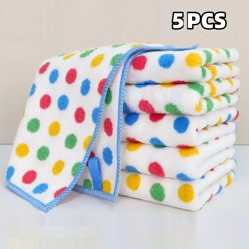 10PCS Microfiber Cleaning Cloth Thickened Dish Towel High Absorbent Scouring Kitchen Washing Dish Rags Household Wipe Towels