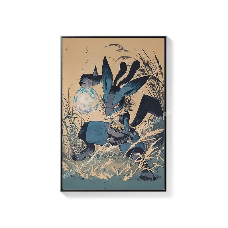 PokeMon Decorations PokeMon PokeMon Pikachu Hanging Paintings Children's Room Cartoon Anime Mural