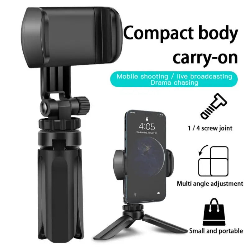 Phone Holder Portable Tripod Foldable Desktop Mobile Phone Stand Rotatable Selfie Holding Live Video Camera Stabilizer Bracke