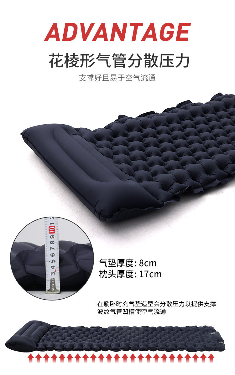 Thickened Outdoor Foldable Portable Tent Nap Mat Ground Mat Moisture-proof Mat Single Double Egg Nest Mat Inflatable Mat