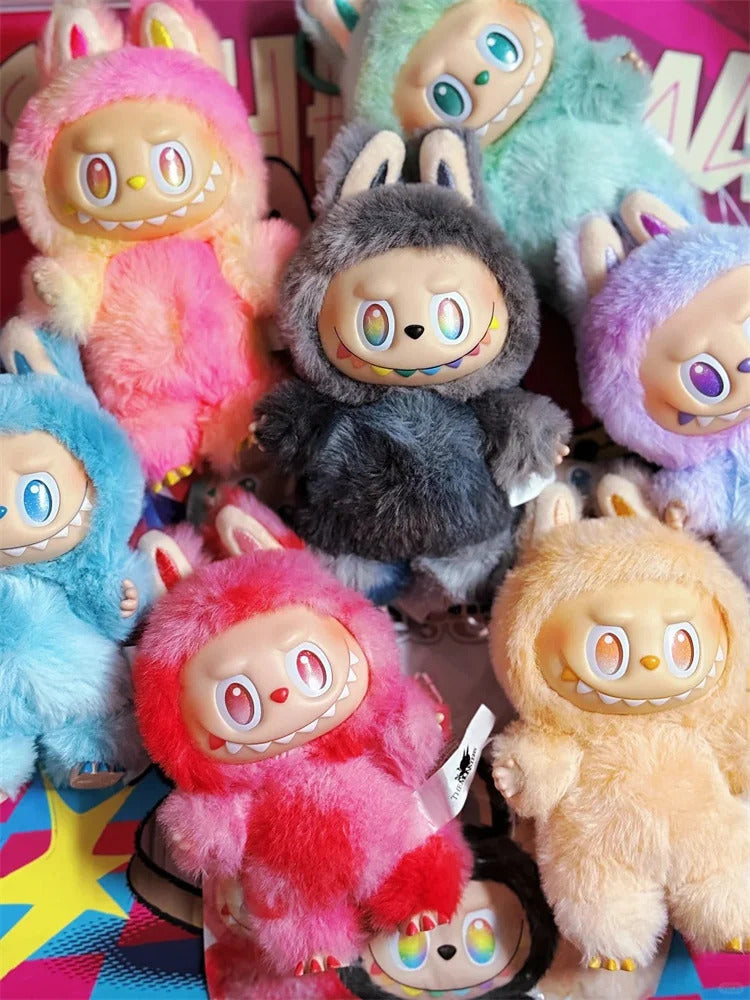 Labubu V1 V2 V3 Series Genuine The Monsters Blind Box Macaron Sitting Party Vinyl Face Doll Trendy Pendant Ornament Toys Gift