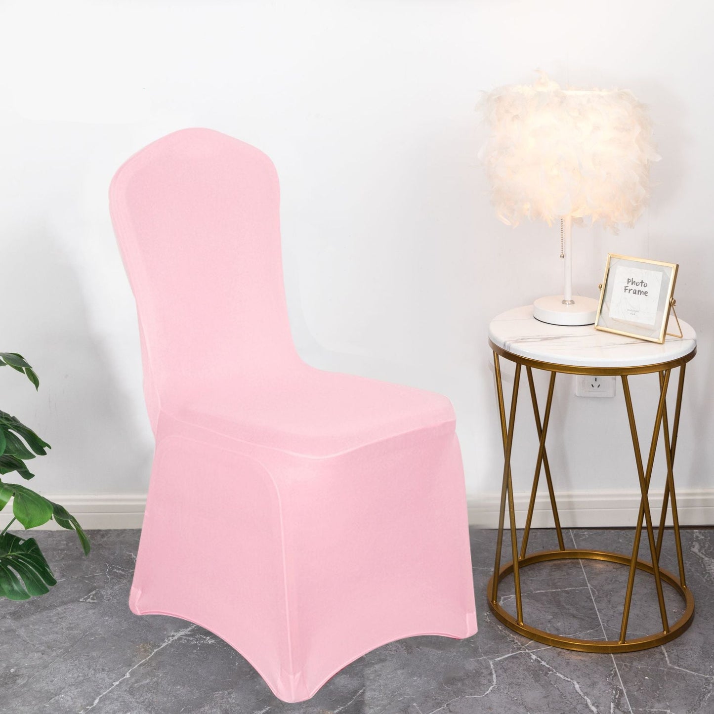 Chair Cover Chair Slipcover High-End Feel Universal Elastic Full-Coverage Wedding Hotel Non-Slip Chair Cover