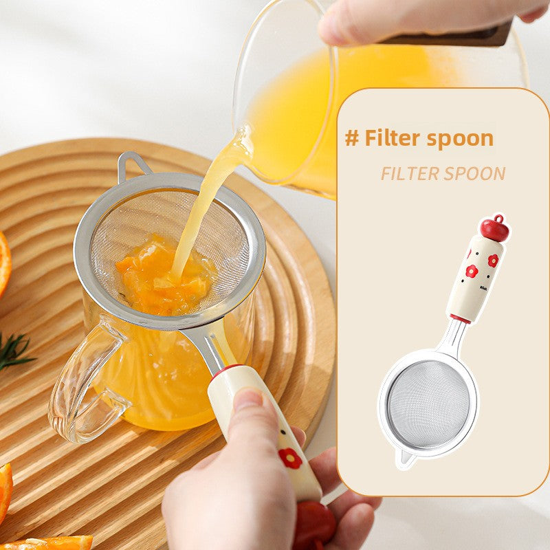 Potato puree press stainless steel baby food baking suit flour sieve egg strainer