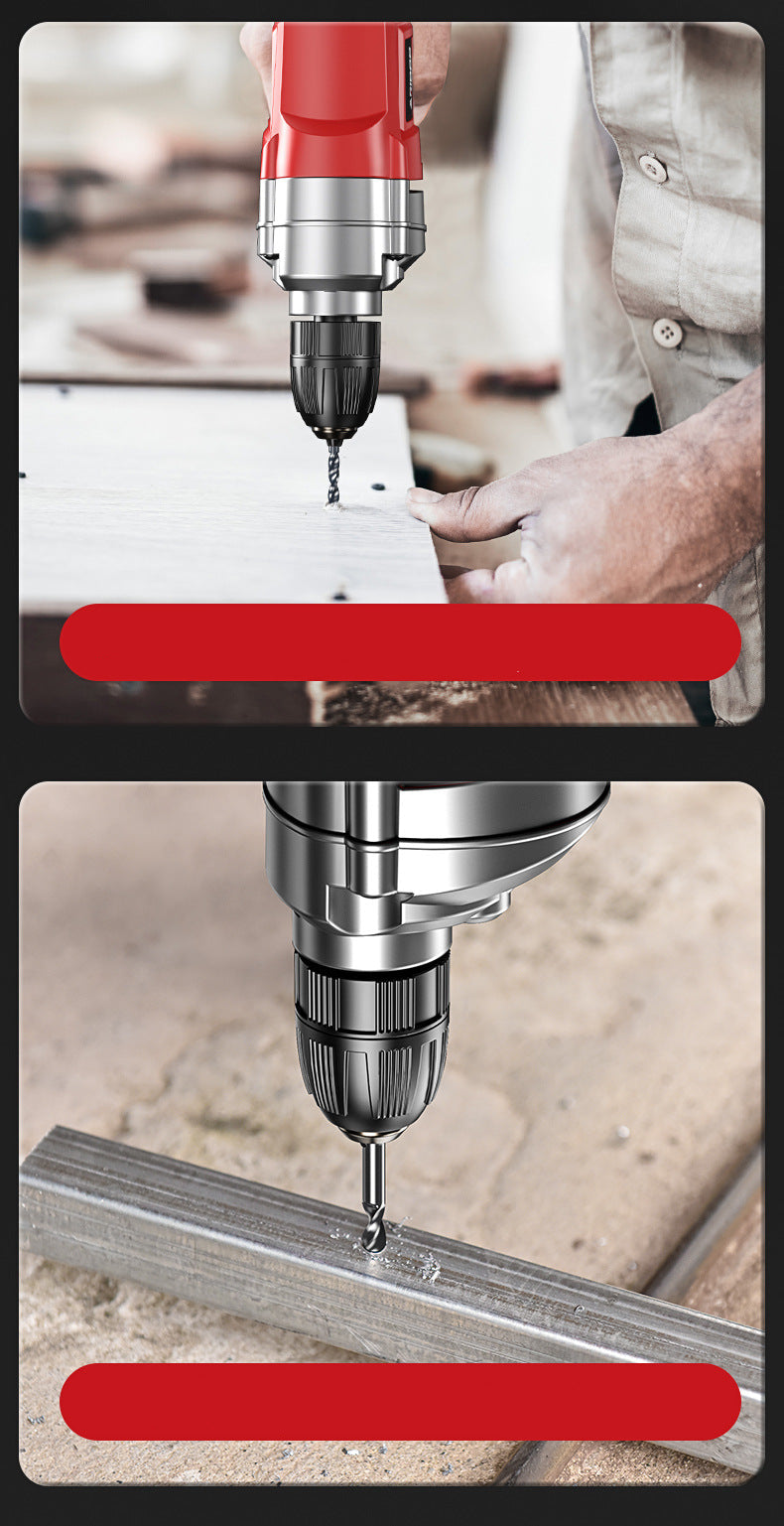 Electric Hand Drill 220V Impact Drill Household Punching Multifunctional Electric Switch Electric Screwdriver Tool Small Pistol Electric Drill