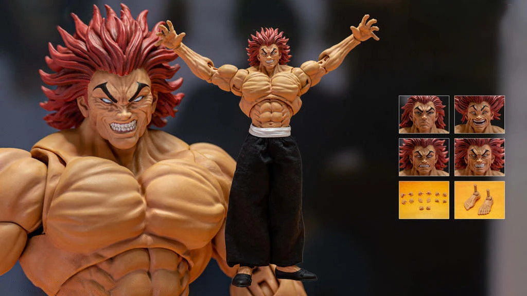 Anime Hanma Yurjiro action figures PVC statue desktop decoration Hanma action figure model toy birthday gift 18cm