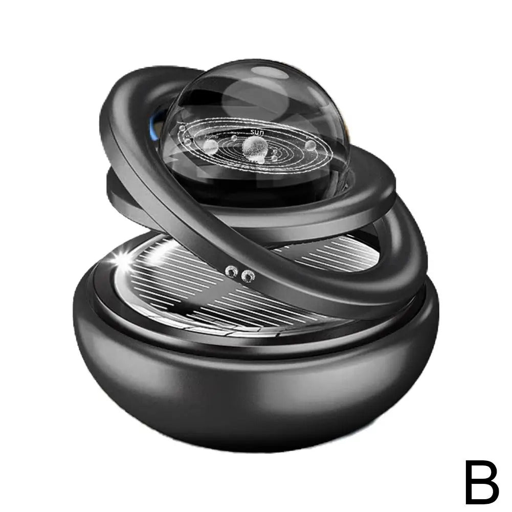 Car Solar Aromatherapy Ornaments Car Double Suspended Crystal Ball Aromatherapy Perfume Ornaments Creative Ornaments