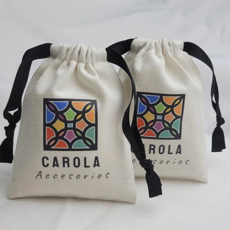 Jewelry Cotton Pouch 5x7cm 7x9cm 11x14cm Perfume Candle Packaging Dust Sack Eyelashes Makeup Drawstring Gift Bags