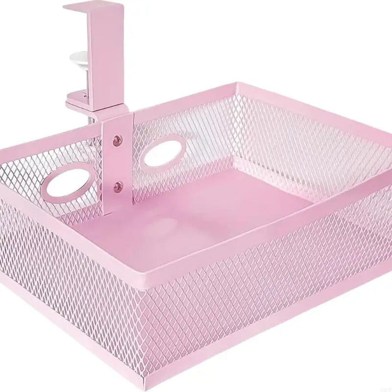 Multifunctional Tray and Basket for Office Supplies Easy Access Under Desk Storage Shelf Large Capacity Drawer