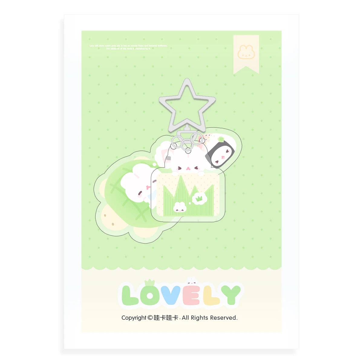 WAKAWAKA Charm Resin Acrylic  Phone Charm with Star Decal Book Phone Lanyard Keyring Keychain Wing Heart Phone Strap