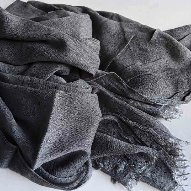 61 Colors Soft Cotton Viscose Scarf Rayon Material Muslim Hijab Mid Eastern Plain Solid Color Headscarf With Tassel