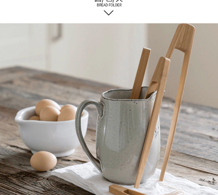 Bamboo Kitchen Barbecue Food Clip Bamboo Bread Anti-scalding Fried Steak Barbecue Fish Barbecue Cooking Cake Clip