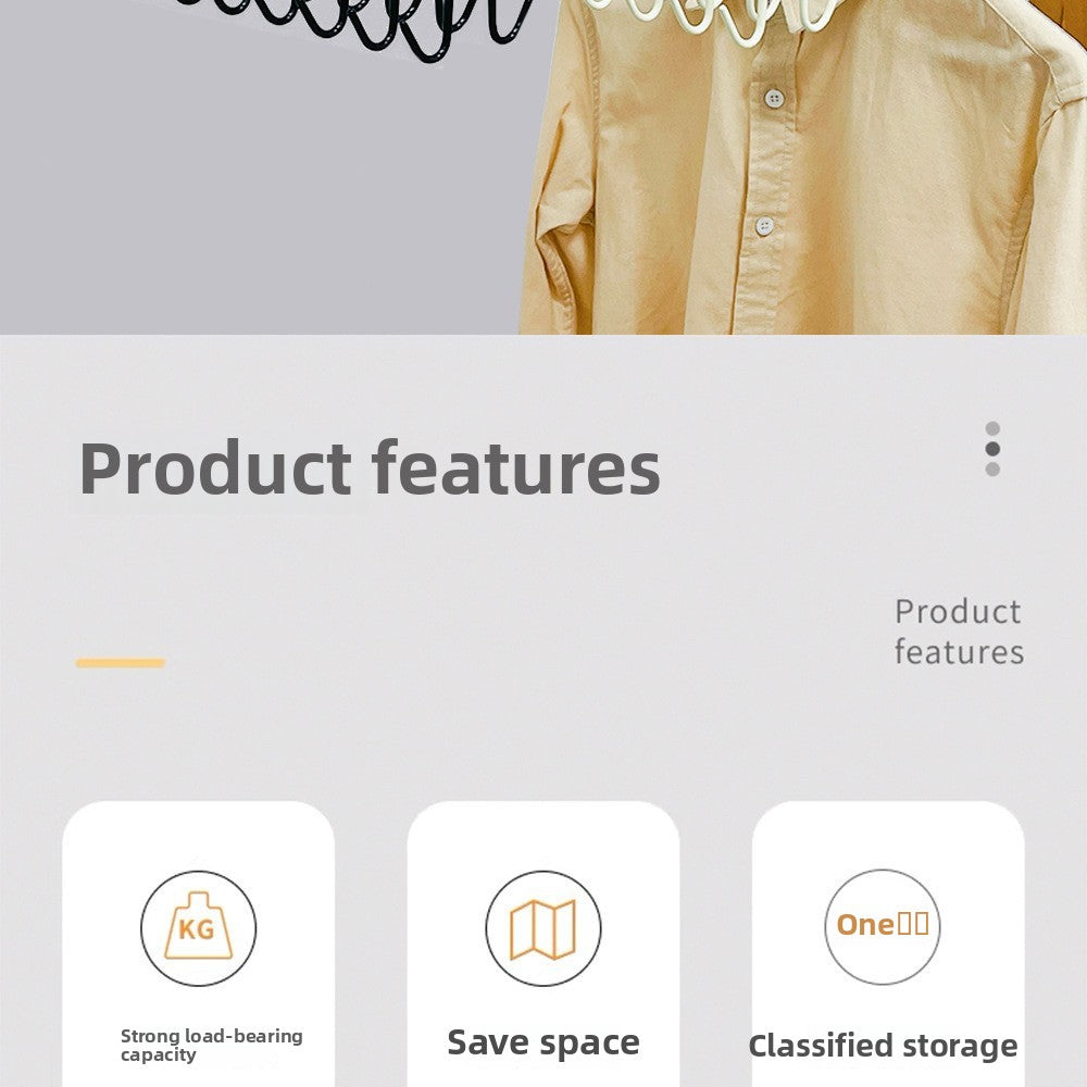 Strap Hanger 20 Hook Multi-hanging Underwear Vest Storage Artifact Multifunctional Hook Student Dormitory Wardrobe Hanger