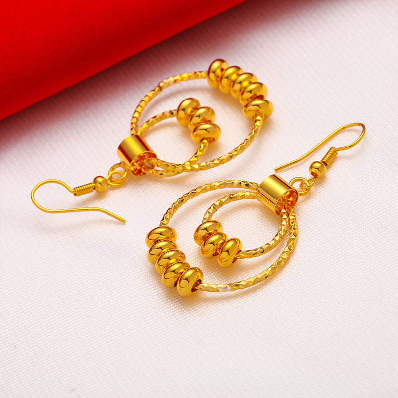 Shagin Women's Large Earrings Fashion Large Women's Earrings Transfer Beads
