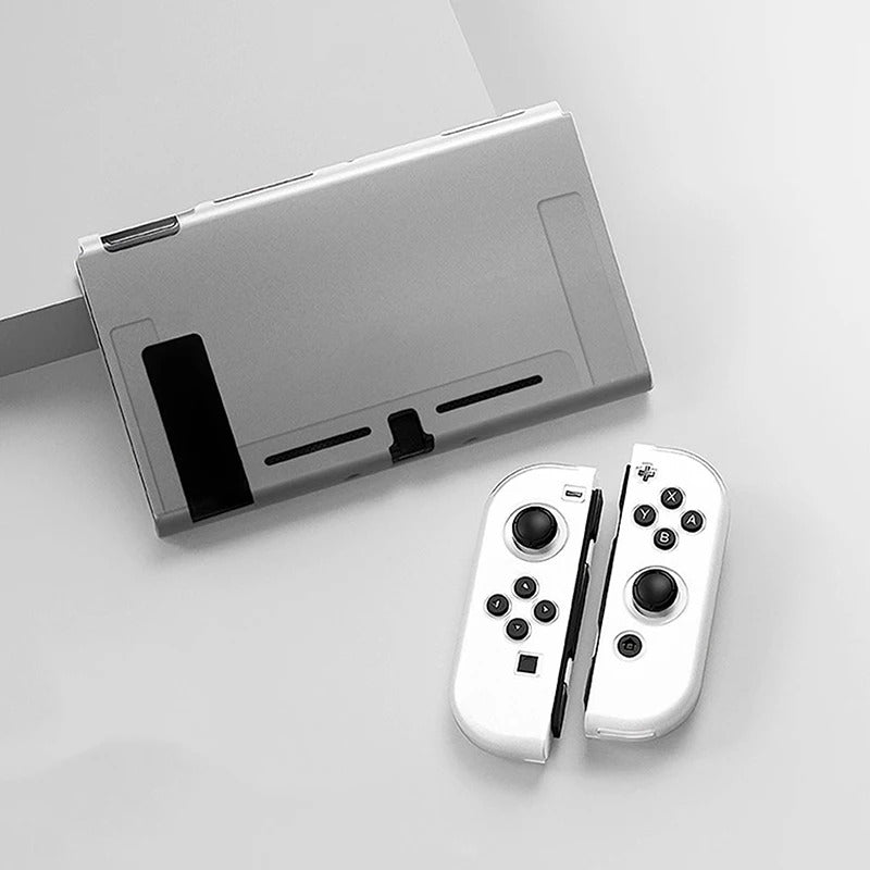 Protective Case Compatible With  Switch OLED Console And Joy-Cons, Switch Can Be Inserted In Dock With Shell