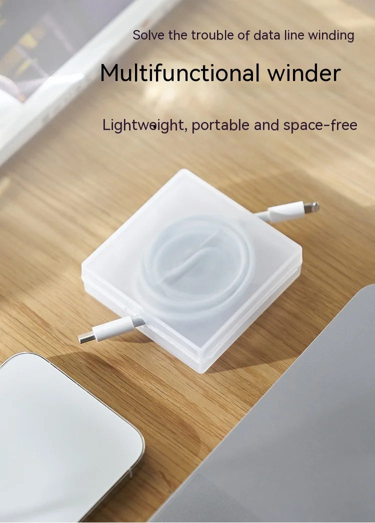 Organizer Charging Cable Storage Artifact Organizer Portable Rotating Storage Box Can Rack Cell Phone Simple Data Cable