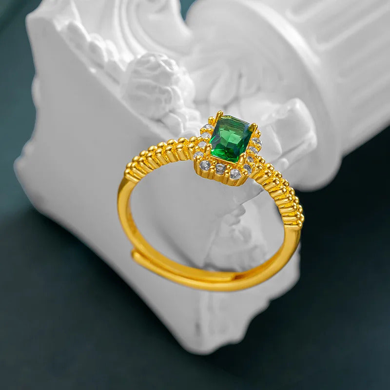 9999 24K  real gold store, same gold women's ring, beautiful moissanite jewelry