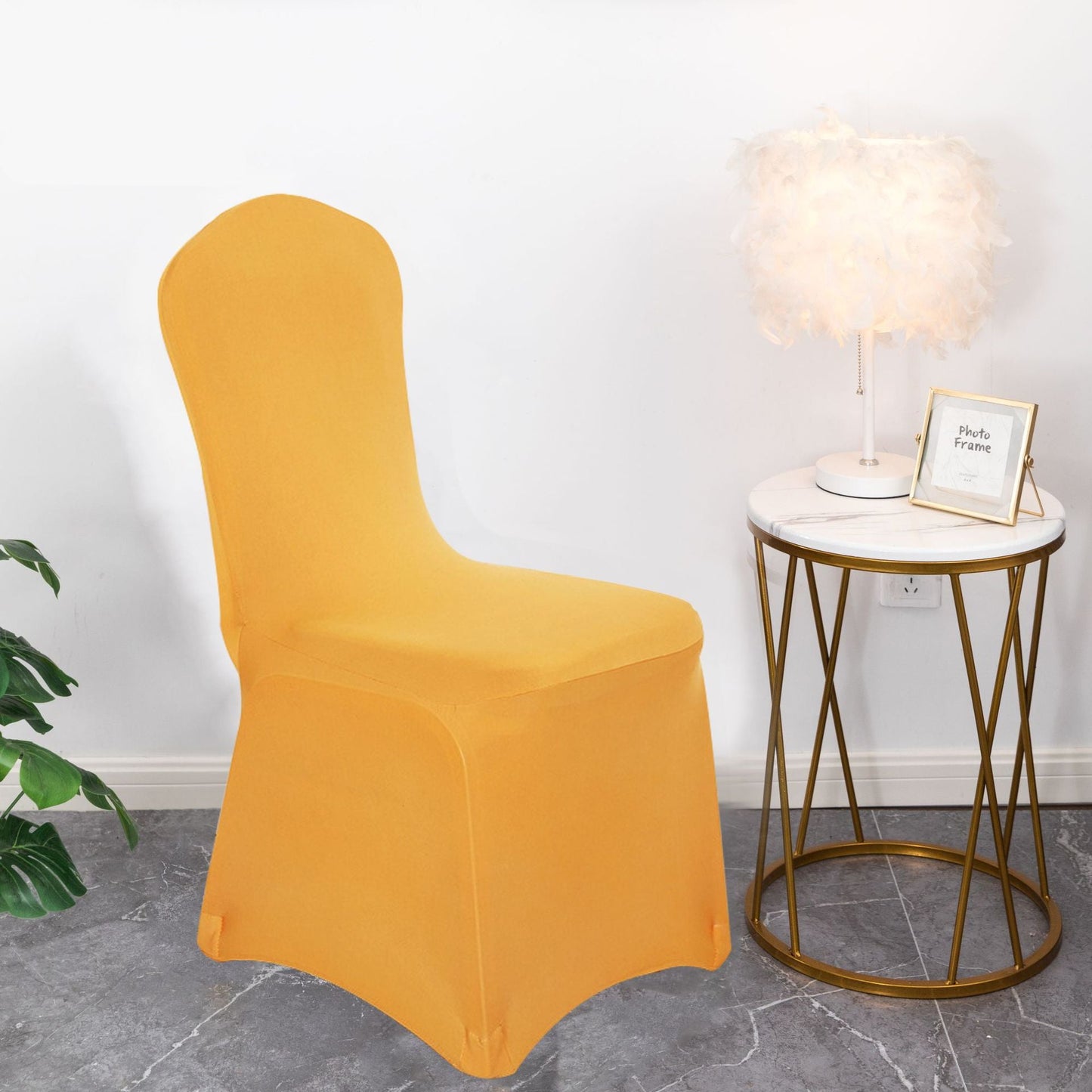 Chair Cover Chair Slipcover High-End Feel Universal Elastic Full-Coverage Wedding Hotel Non-Slip Chair Cover