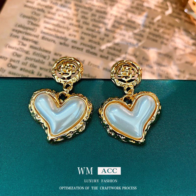 Vintage Earrings Fashion Versatile Ear Jewelry Niche Light Luxury High-end Accessories