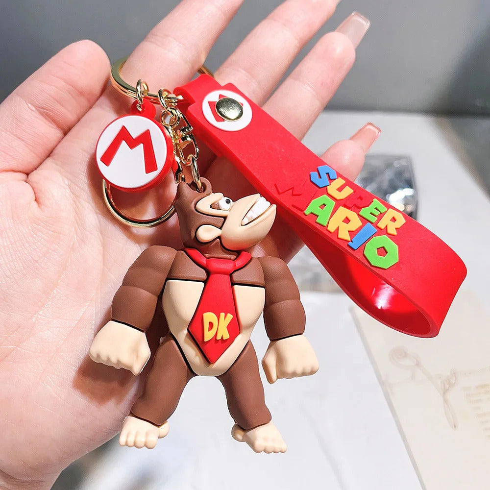Mario Series Key chain Cute Super Mario Doll bag Pendant Car key chain, holiday gift, small decoration key chain