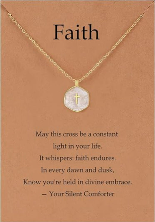 Amazon TK Hot-Selling OT Buckle Square Cross Necklace for Women Copper Plated 14K Gold Paperclip Necklace Yiwu In Stock