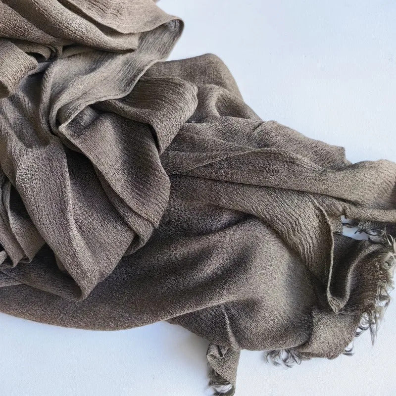 61 Colors Soft Cotton Viscose Scarf Rayon Material Muslim Hijab Mid Eastern Plain Solid Color Headscarf With Tassel