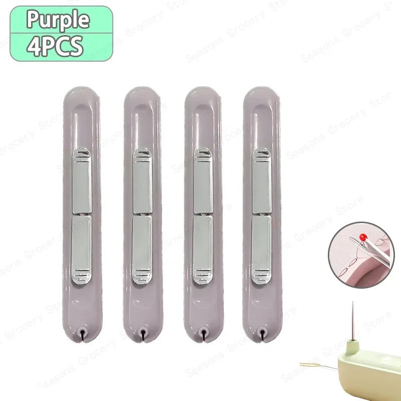 2 In 1 Needle Threader and Seam Ripper Tool Multifunctional Sewing Thread Remover Cross Stitch Crafting Accessories Easy Use