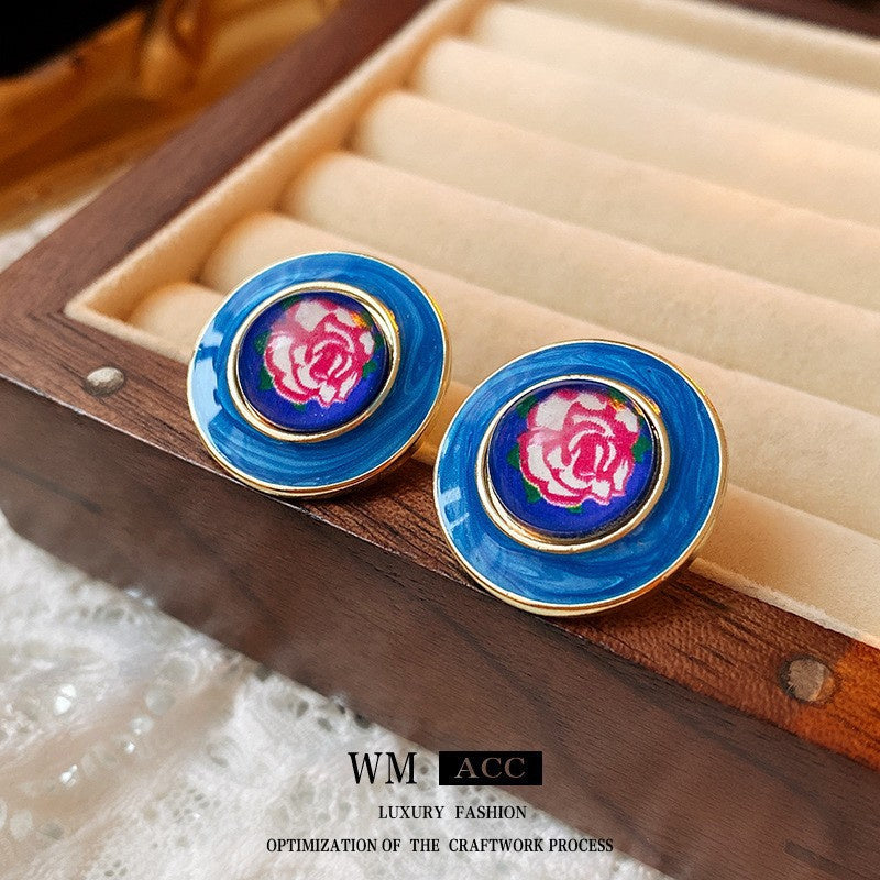 Vintage Earrings Fashion Versatile Ear Jewelry Niche Light Luxury High-end Accessories