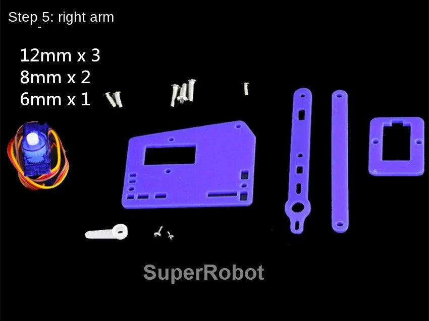 SG90 4 Dof Unassembly Acrylic Mechanical Robot Manipulator Claw For Arduino Robot Arm DIY Kit UNO Programmable Robot Starter Kit
