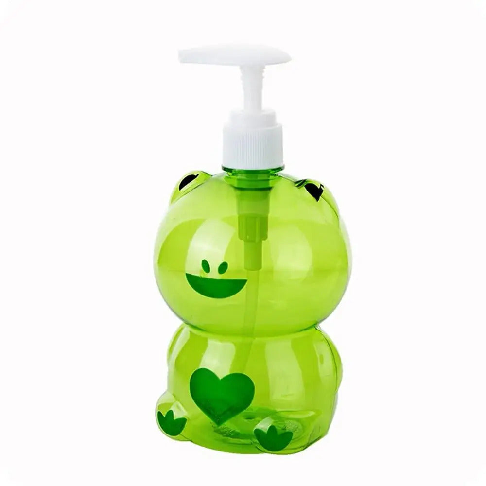 250/500ml Frog Duck Shape Portable Soap Dispenser Child Cute Animal Press Type Split Empty Shampoo Container