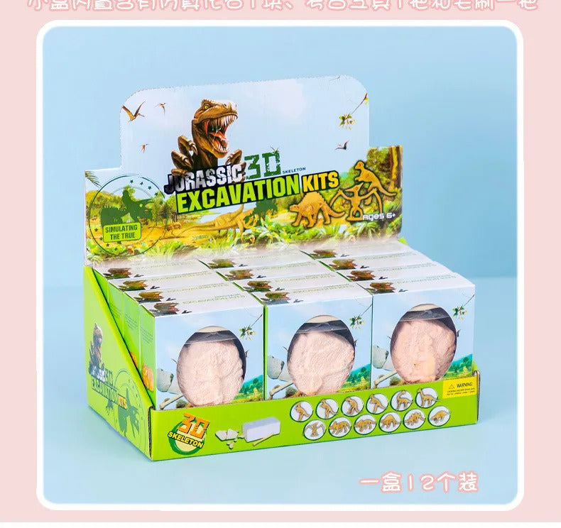 Educational Dinosaur Fossil Excavation Toys Archaeological Dig DIY Assembly Model For Children Boys Girls Birthday Xmas Gifts