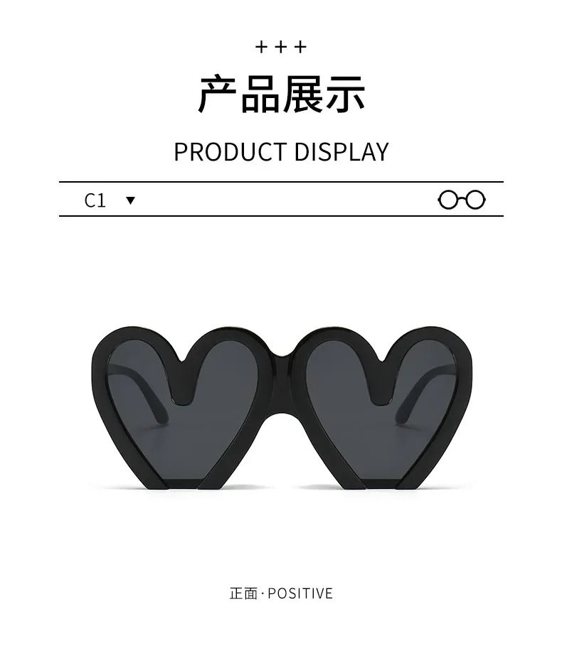 Love Birthday Party Sunglasses Woman Stage Performance Funny Sunglasses Hearts Sweet Fashion Travel Girls Sun Glasses gafas