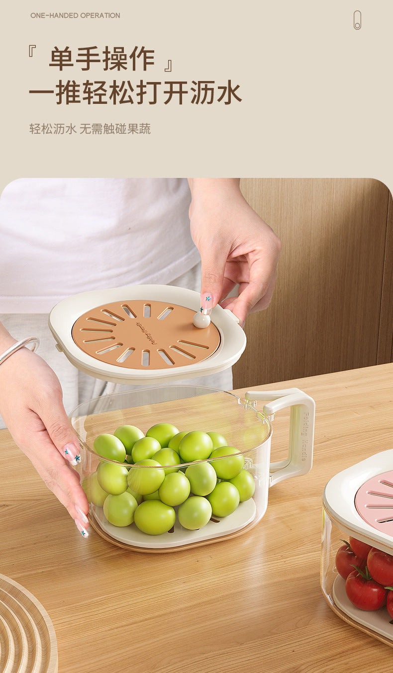 [Kitchen Good Stuff] Faucet Washing Basin Wash Fruit Drain Basket 2024 New Food Grade Jiang Yan Same Style