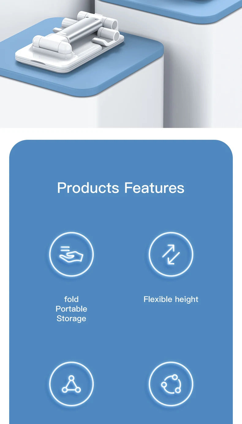 SmartDevil Phone Holder Foldable Stand Holder for iPhone 12 Pro Max Adjustable Desk Holder Stand for iPhone 11 Pro Max X XS XR 8