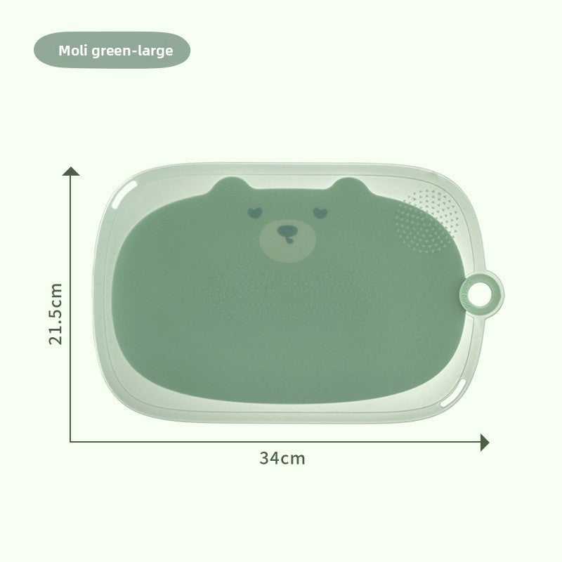 Cute Cutting Board Chopping Board for Fruits Plastic Mildew-Proof Mini Classification Baby Home Small Cutting Board Baby Food Supplement