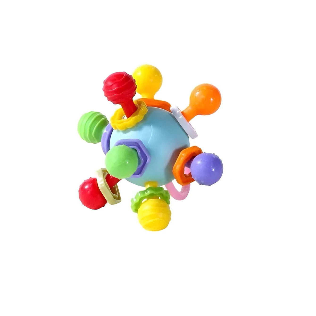 Hand Grip Ball Teeth-glue Manhattan Gnawing And Potable Rattle Sound Toy