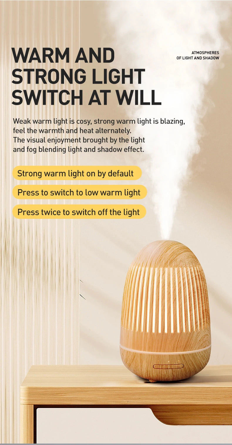 Air Humidifiers For Home Essential Oils Diffusers For Bedroom Purifier Tabletop USB Aroma Aromatherapy Machine Fragrance Lamp